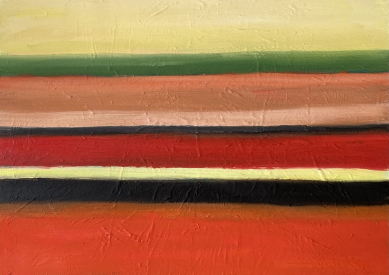 Fern im Süden, 50x70cm, 2023